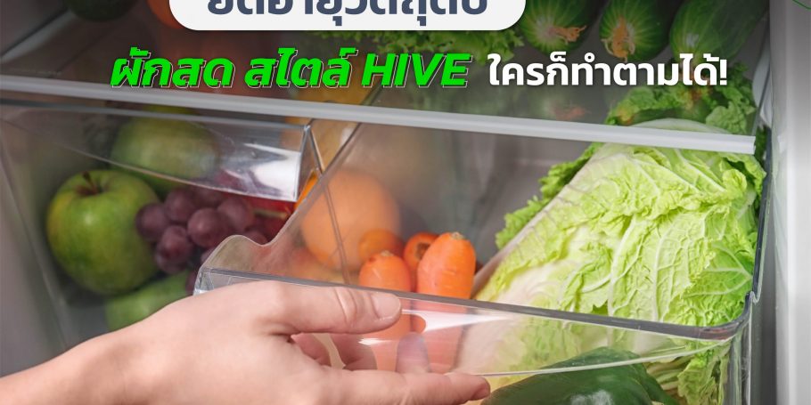 ยืดอายุวัตถุดิบ ผักสด สไตล์ HIVE ใครก็ทำตามได้